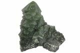 Green, Hedenbergite Included Quartz - Mongolia #163981-1